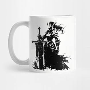 Female Elf Knight Mug